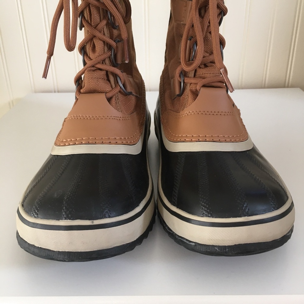 Sorel women's brown black Winter Carnival waterproof boots size 9 GUC - Picture 4 of 11